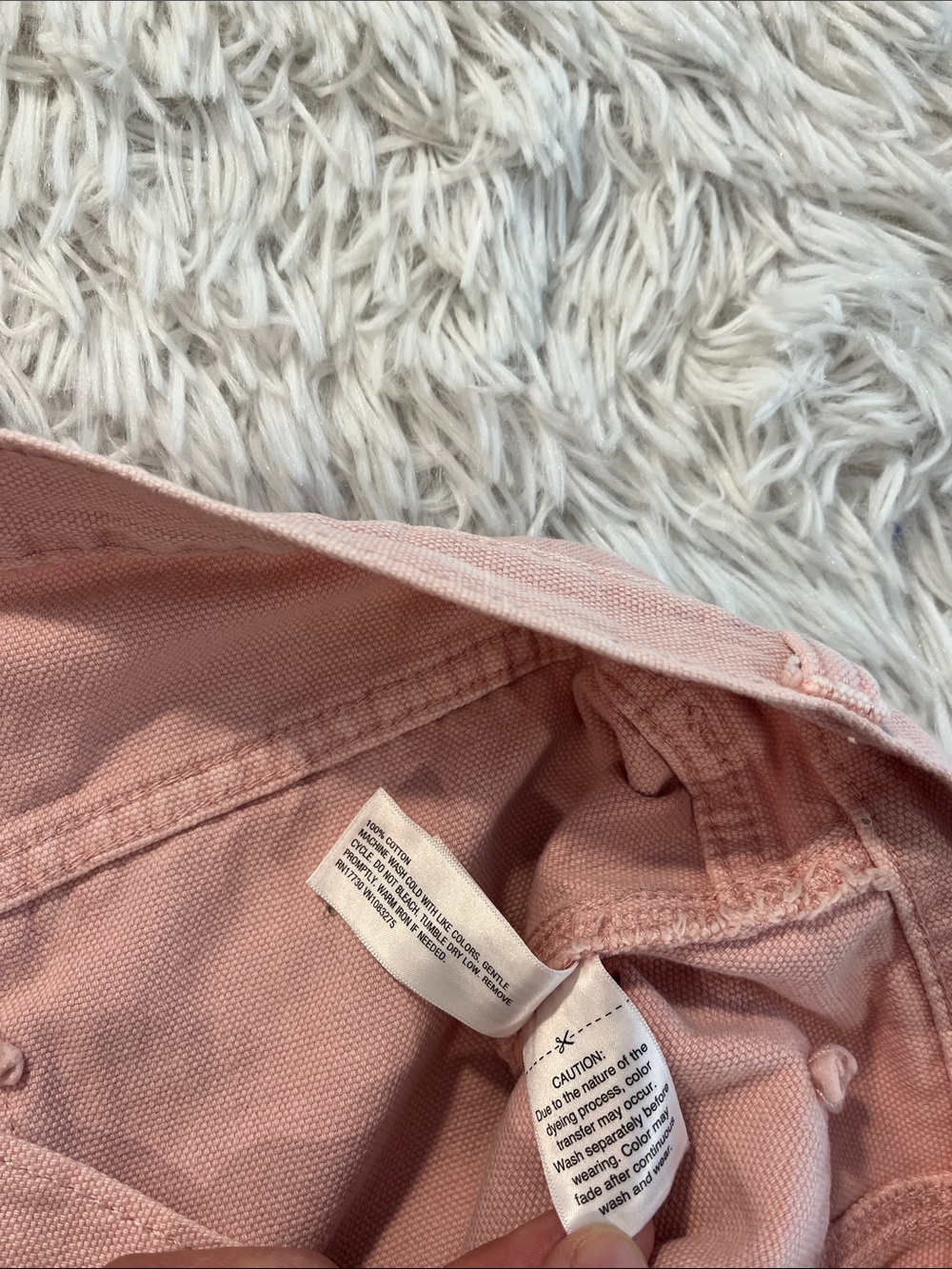 Universal Thread High-Rise Utility Barrel Jean pink see white spots/blotches 10 - Picture 7 of 7